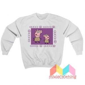 Peppa Pig Fancy X Gucci Parody Sweatshirt