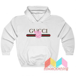 Peppa Pig X Gucci Stripe Parody Hoodie