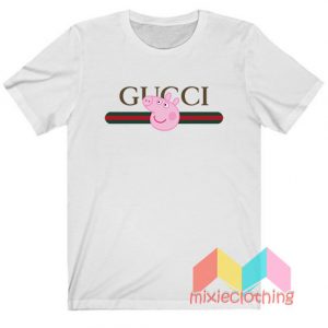 Peppa Pig X Gucci Stripe Parody T-shirt