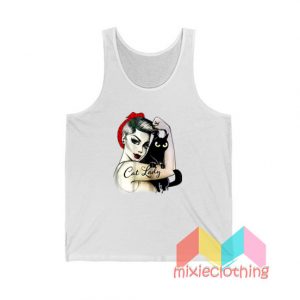 Official Cat Lady Girl Tank Top