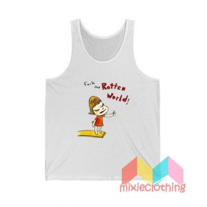 Yoshitomo Nara Fuck The Rotten World Tank Top