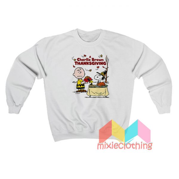 A Charlie Brown Thanksgiving Snoopy Sweatshirt