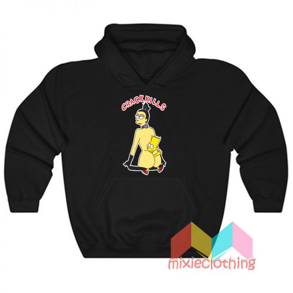 Crack Kills Bart Simpson Hoodie