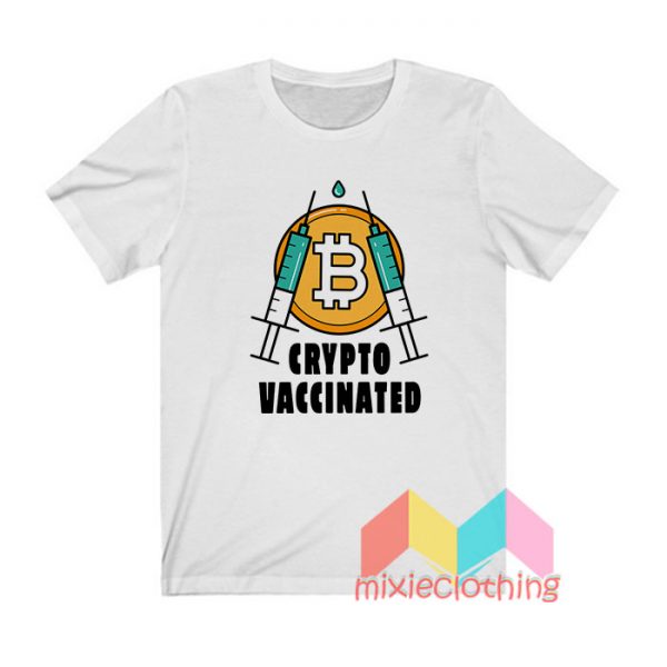 Crypto currency vaccine T shirt