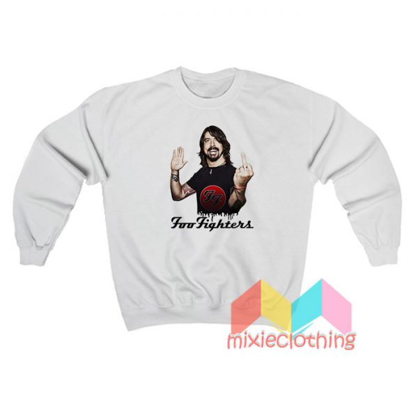 Dave Grohl Foo Fighter Fuck Finger Sweatshirt