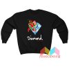 Diamond Supply Painted Floral Sweatshirt