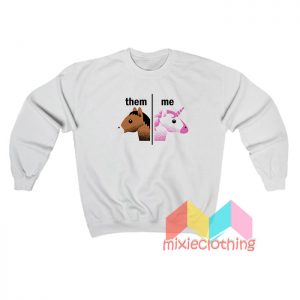 Different Unicorn Face Sweatshirt