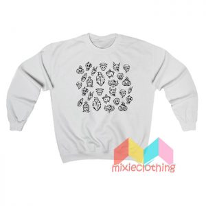 Halloween Stroke Pattern Sweatshirt