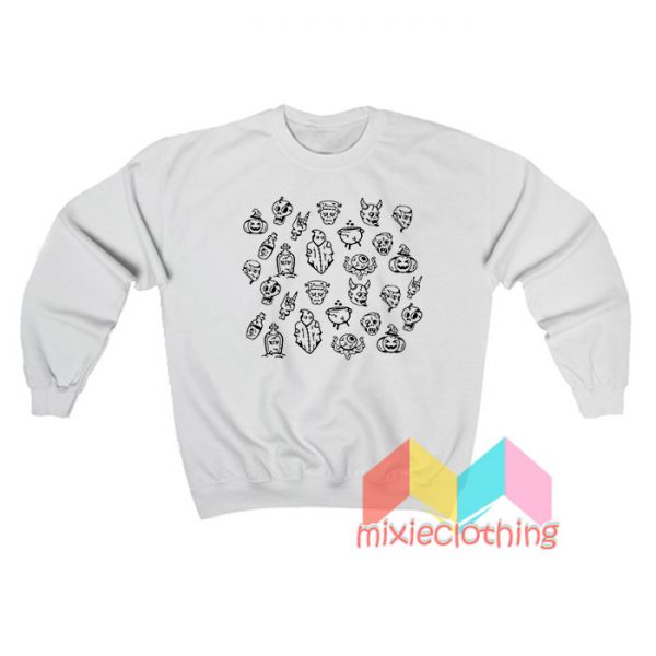 Halloween Stroke Pattern Sweatshirt