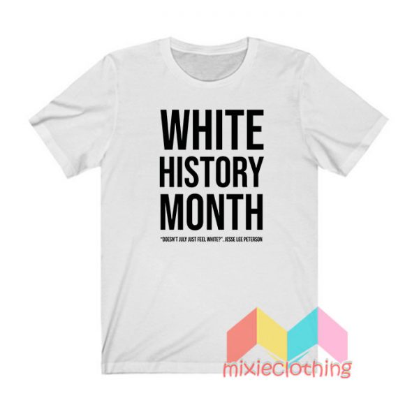 White History Month T shirt