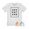 Adventure Font T shirt