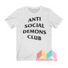 Anti Social Demons Club T shirt