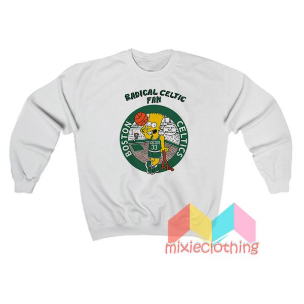 Bart Simpsons Radical Celtics Sweatshirt