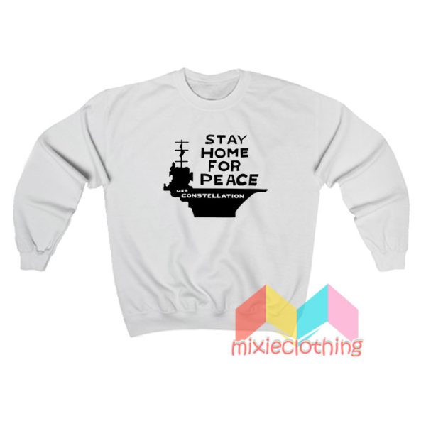 Stay Home For Peace Joan Baez Sweatshirt