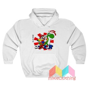 Super Mario World Yoshi And Mario Japanese Hoodie