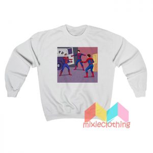 Tobey Andrew And Tom 3 Spiderman Pointing Sweatshirt