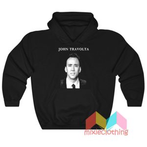 Travolta Nicolas Cage Face Off Hoodie