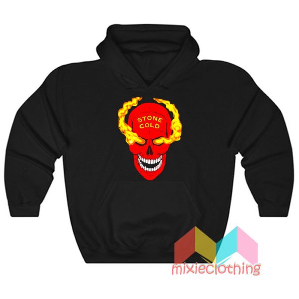 WWE Stone Cold Austin Red Skull Hoodie