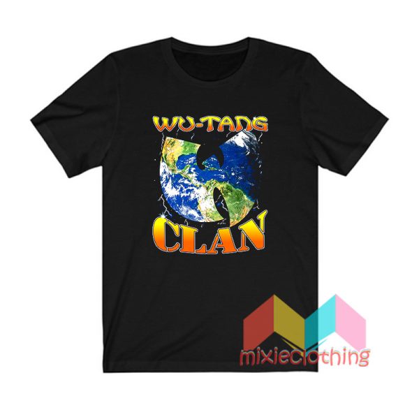 Wu Tang Clan Earth Logo T shirt