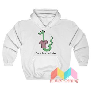 Pete Davidson Snake Love Not War Hoodie