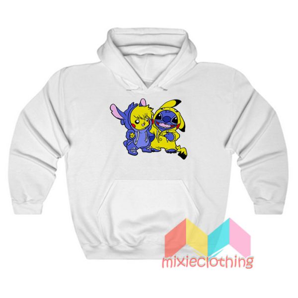Pikachu and Stitch Hoodie