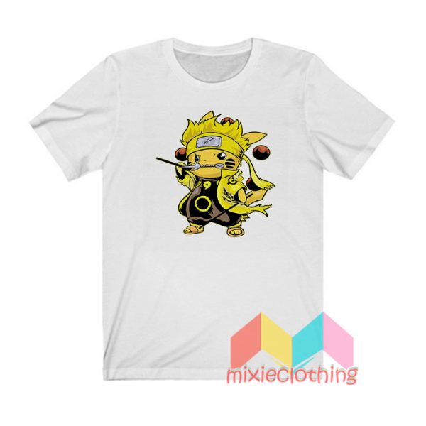 Pikaruto Pikachu Naruto T shirt