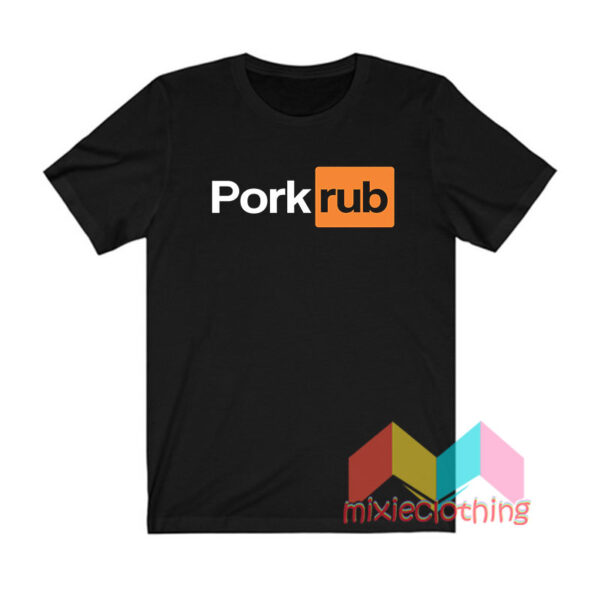 Pork Rub Pornhub Logo Parody T shirt