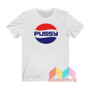 Pussy Logo Pepsi Parody T shirt