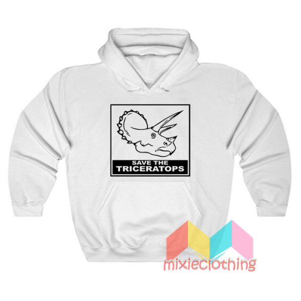 Save The Triceratops Hoodie