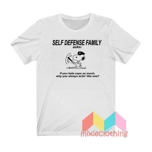 Self Defense Family Snoopy T shirt