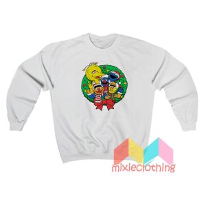 Sesame Street Christmas Wreath Sweatshirt