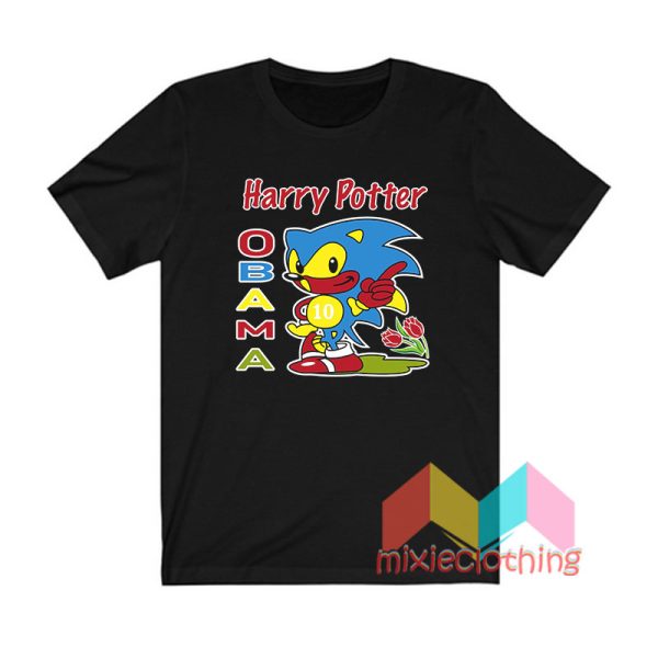 Sonic Harry Potter Obama T shirt