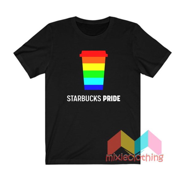 Starbucks Pride Rainbows Cup T shirt