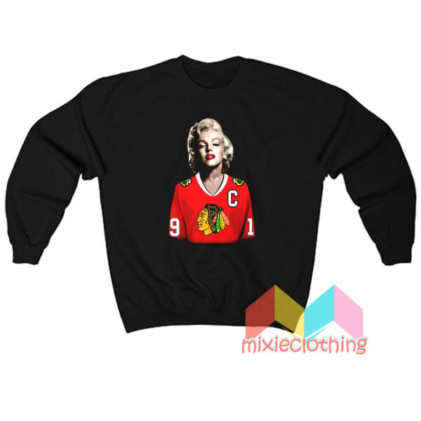 Marilyn Monroe Chicago Blackhawks Jonathan Toews Jersey Sweatshit