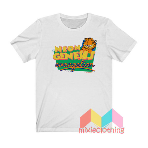 Neon Genesis Evangelion Garfield T shirt