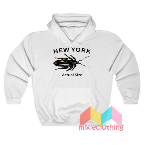 New York Actual Size Hoodie