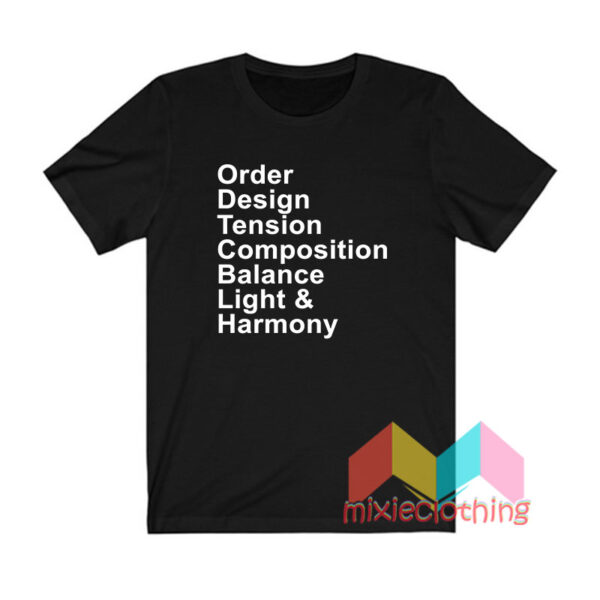 Order Design Tension Composition Balance T shirt