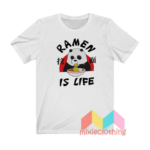 Panda We Bare Bears Ramen Is Life T shirt