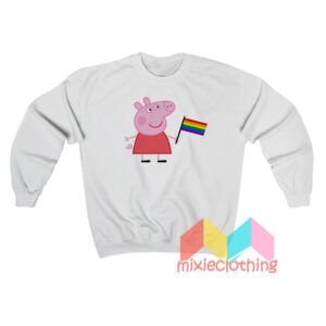 Peppa Pig Pride Flag LGBTQ Sweatshit