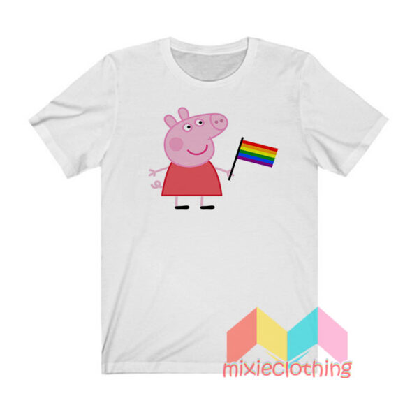 Peppa Pig Pride Flag LGBTQ T shirt