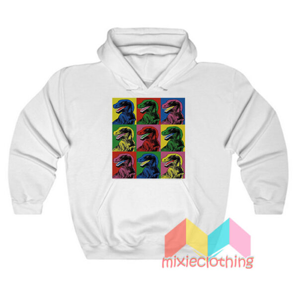 Jurassic Park Dinosaur Pop Art Hoodie