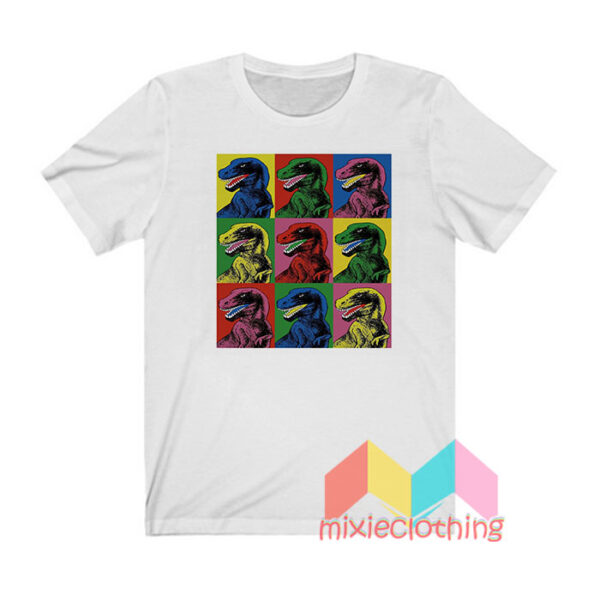 Jurassic Park Dinosaur Pop Art T shirt