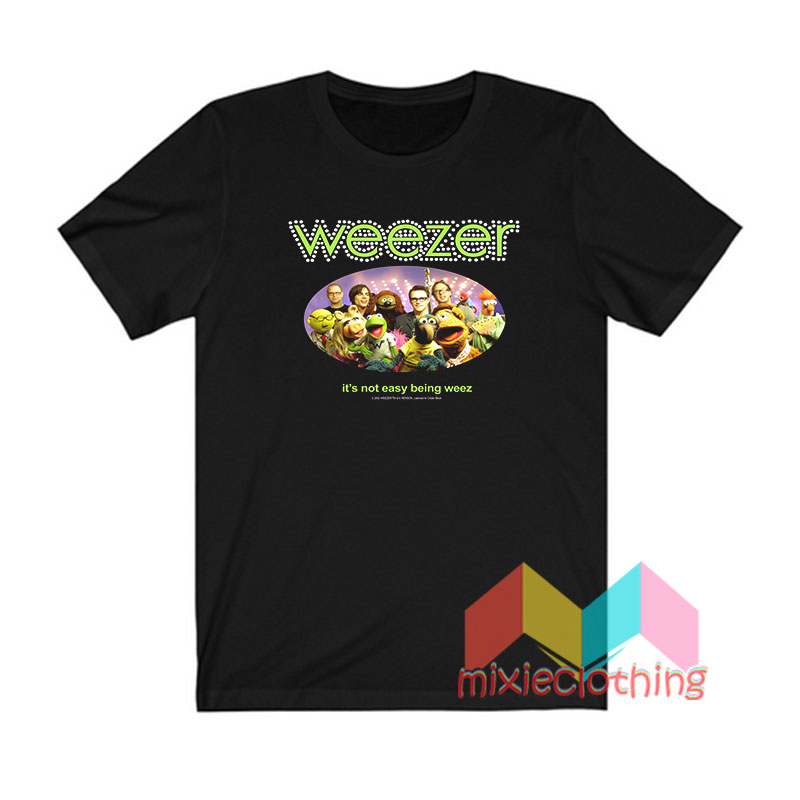 Get it now Kermit The Frog Muppets x Weezer T shirt - Mixieclothing.com