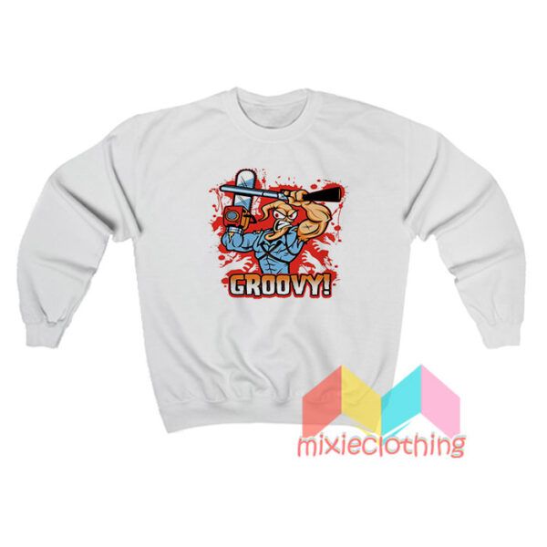 Earthworm Jim Evil Dead Groovy Sweatshirt