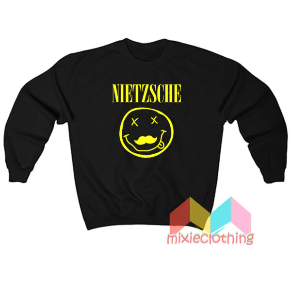 Friedrich Nietzsche In The Style Of Nirvana Sweatshirt