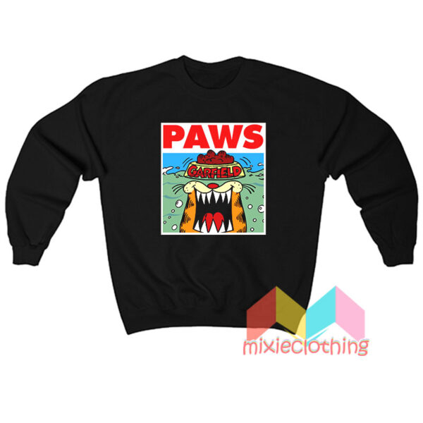 Garfield Paws Jaws Parody Sweatshirt