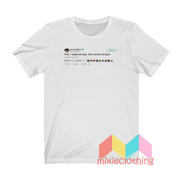 Harry Styles I Slept All Day Tweet T shirt