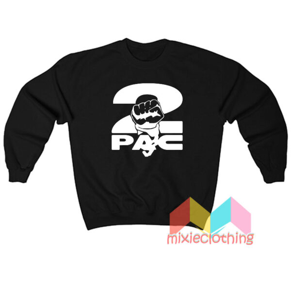 2pac Fist Overlap Old School Sweatshirt