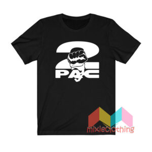 2pac Fist Overlap Old School T shirt