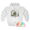 Cottagecore Frog Playing Banjo on Mushroom Hoodie